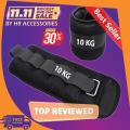 ANKLE WEIGHTS 10 KG x 10 KG = 20 KG, Pair Weight Bearing Ankle wrist Strap Leg Strength Resistance Bands for Speed Training Running Exercise Workout Fitness Band. 