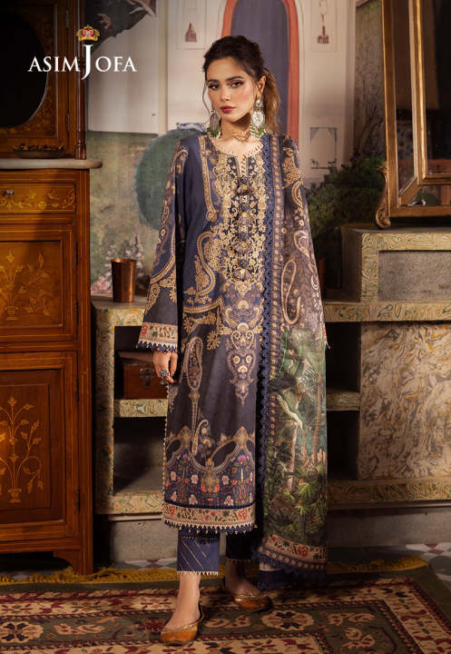 Asim Jofa Unstitched 3 Piece Suit For Women and Girls -Collection ...