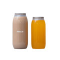 Cans Milk Tea Cups Empty Bottles Beverage Bottles with Lid Sealed Cups Plastic Cans Disposable PET Sealed Cans Commercial. 