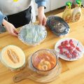 100+/- Pcs Disposable Cling Film Cover Elastic Food Storage Covers Disposable Bowl Covers Dish Plate Covers Transparent Universal Food Cover Stretch Lids For Cookware Kitchen Seal Lid Preservation Vacuum Food Storage Dust Proof Plastic Fresh Keeping Cover. 