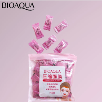 50 pieces compressed toffee facial sheet mask tablets for diy skincare ...
