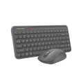 A4tech Fstyler FG3200 Air 2.4G QuietKey Compact Wireless Keyboard Mouse Combo Set - Lift in Air Multimedia Features - Silent Keyboard + Mouse - 2000 DPI - For PC, Laptop, Windows, Mac, Linux, Smart TV, Samsung Tizen. 
