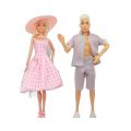 [ New ] Barbie Doll Movie Same Princess Couple Doll Suit Tartan Skirt Top Hat Necklace Makeover Clothes. 