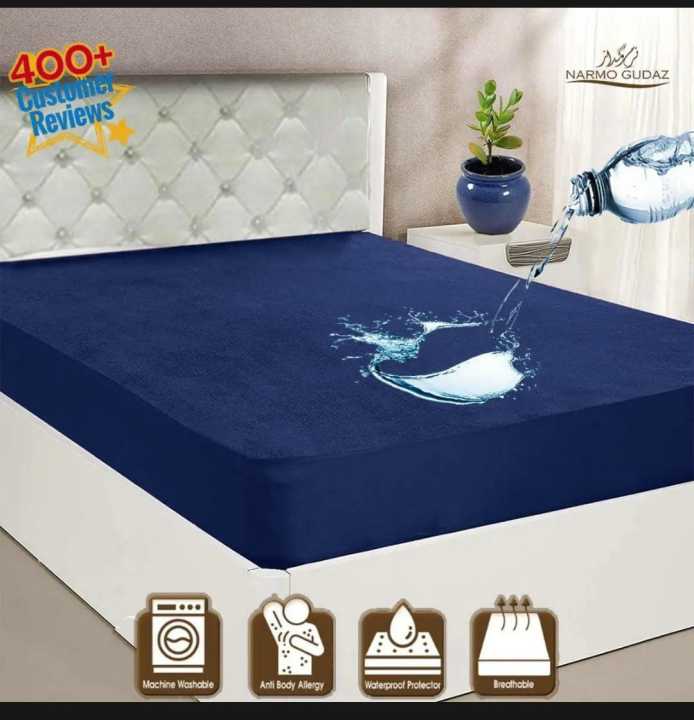 100% Waterproof Mattress Fitted Cover For King or Double Size - 72 x 78 Premium Quality Mattress Protector