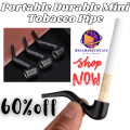 Portable Mini Tobacco Pipe - Durable Wooden Sherlock Pipe. 