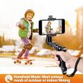Portable Vlogging Tripod & Mobile Phone Holder for Live Streaming, Vlogging & TikTok - 360° Rotation, Foldable Mini Selfie Stick Stand. 
