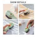 Shoe Brush Automatic Liquid Discharge Deep Cleaning Soft Bristles Household Laundry Cleaning Brush For Daily Use. 