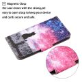 For OPPO F17 Pro Painted Pattern Horizontal Flip Leathe Case. 