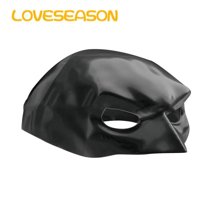 Cat Halloween Mask Black Cat Halloween Half Face Mask with Ear Holes for Costume Cosplay Bat Inspired Design for Unique Cat Mask
