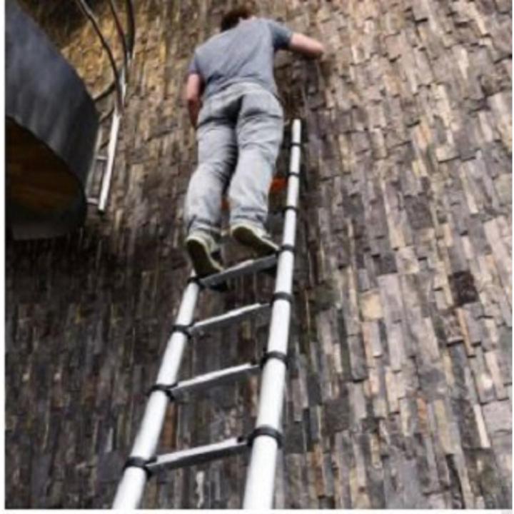 EQUAL 15 Ft Portable & Extension Aluminium Telescopic Ladder for Home & Industrial Use; 15 Steps (4.4 Meter/EN131 Certified)