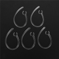 20X Universal Small Clamp Bluetooth Ear Hook Loop Clip Replacement Clear. 