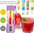 USB Rechargeable Juicer Blender 6 Blades - Electric USB Rechargeable Juicer Blender - Electric Blender for Juice, Food Juice Shakes Power Mixer - Mini Juicer Milkshake Smoothie Maker - Fresh Fruits Juices Maker For Gym Outdoor. 