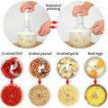 Chopper Food Processor, Press Start Quick Operation,Mixer, S-Blade Double Layer Thickening Transparent Bowl is Safe and Reliable, Kitchens Best Food Chopper, Blender to Chop Fruits Onions. 