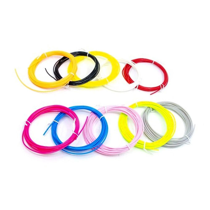 Vibrant 3D Printing Pen Refills – 10-Pack Random Colors – 2.5m Each