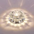 Aisle Flush LED ceiling lamp living room crystal corridor aisle lights LED Ceiling Lights Luces Front techo Balcony lamp Porch light Warm White 3W. 