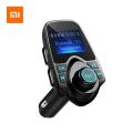 New Original Xiaomi T11 FM Transmitter Bluetooth Wireless Car kit Handsfree Dual USB Car Charger MP3 Music TF Card AUX Player. 