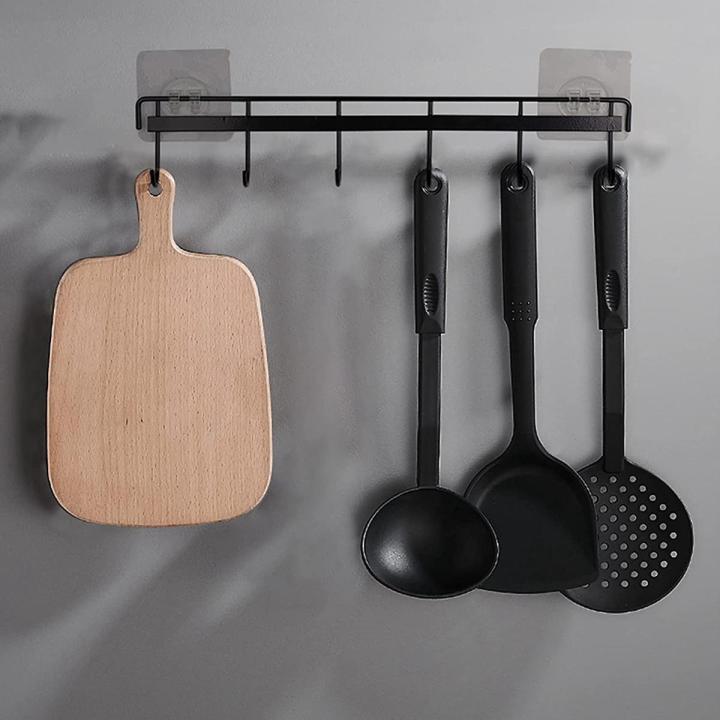 Utensil Hangers with Hooks Wall Utensil Holder Utensil Hooks Wall Mounted Adhesive Wall Hooks Rack for Kitchen Bedroom