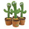 Rechargeable Talking Cactus | Dancing Cactus Toy for Kids- Educational Plush Toy for Kids, Rechargeable Dancing Cactus Toy with Voice Recording, Interactive Electronic Pet with 120 Songs for Toddlers, Perfect Birthday Gift for Children. 