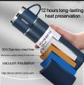 Double-Wall Stainless Steel Vacuum Thermos Flask Set, 3 Steel Cups with Flask Combo, Size-500ML, Odorless & Keeps Liquid Cold/Hot, Best Gift For Everyone| SJR Collections. 