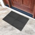 Anti Skid PVC Rubber Hollow Floor Mat for Home/Office/Shop Rainy Season (20x32 Inch)-1.5 X 2.5 Feet Black. 
