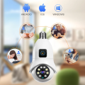 Wifi Dual Lens Bulb Camera, 4MP V380 Pro Dual Lens E27 Bulb WIFI Camera Two Ways Audio Color Night Vision Smart Home Security Wireless Indoor Camera, Cap Shape Bulb Camera, IP Security Camera, 360 Dual Lens Bulb Camera, Bulb Hidden Camera,. 