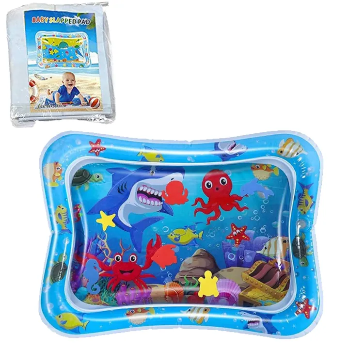 Baby%20Kids%20Water%20Play%20Mat%20Inflatable%20Infant%20Tummy%20Time%20Play%20mat%20-%20Baby%20Slap%20Pad%208%20CM%20-%20For%203%20to%2024%20Months%20Kids%20-%20Image%202