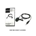 Sony Microphone with Mobile Connector collar mic combo pack 1*pc and laptop/1*smart phones. 