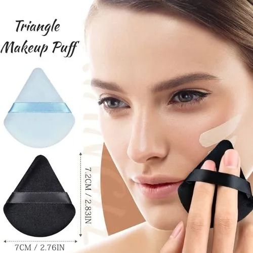 Triangular Powder Puff Triangle Powder Puff. MakeUp Triangle Puffs.