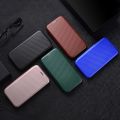 (Ready Stock)For Samsung Galaxy XCover Pro Carbon Fiber Texture Magnetic Horizontal Flip TPU + PC + PU Leather Case with Rope & Card Slot(Brown). 