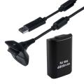 2 in 1 Charger Cable + Rechargeable Battery Pack for Xbox 360 Wireless Controller. 