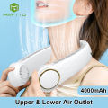 ORIGINAL Neck Fan Portable Bladeless Neck Fan Rechargeable 360° USB Cooling Fan Super Strong hanging neck fan Portable Personal Fan Super Quiet Fan Dual Cooling Fan Summer Fan for Outdoor Sports Home Office Travel. 