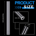 6 Pcs 4inch Clear Borosilicate Glass Tube 12mm OD 8mm ID 2mm Thick Glass Blowing Tubes with Cleaning Brush Easy to Use. 
