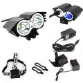 Power 5000 Lumens XM-L U2 LED Bicycle Light 6400mAh 4 Modes Waterproof LED Bike Lmap Head Light Super Bright Lighting Lamp for Outdoor Sports Like Camping Hiking. 