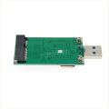 Mini USB 3.0 to PCIE mSATA External SSD PCBA Conveter Adapter Card. 