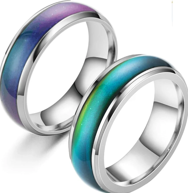 AYRing Temperature Affect Color Changing Mood Ring