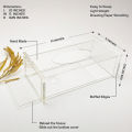 High Quality Acrylic Tissue box holder Modern Design Shape Rectangular For Best Your kitchen And Dining. 