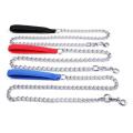 Pet Nylon Handle with Chain 6 ft x 2.5 mm Extra Fine Chain Dog Lead with Nylon Handle Chain Leash with Nylon Handle Heavy Duty Metal Chain Leads NC625. 