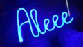 Customized NEON Sign  - Name Plate - 4 Letters Alphabets -LED Neon. 