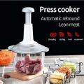 1.5L Hand Push Chopper Masher For Vegetables And Meat Sharp Blades Chopper. 