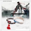 ShopSphere TYLER1 Wedding Korean Finger Rings Hanfu MDZS Cosplay Props Opening Couple Rings Lovers Grandmaster of Demonic Cultivation Elegant Chinese Style Mo Dao Zu Shi Tassel. 