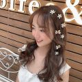 6Pcs Fashion Flower Crystal Pearl Wedding Hair Pins Flower Bridal Hairpins Bridesmaid Hair clip Hair accessories. 
