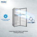 Haier 11 Cu Ft-E-Star Series-HRF-306 EBS-Deepest Freeze-Direct Cool-1 Hour Icing Technology-Wide Voltage-Glass Door-10 Years Warranty. 