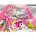 Pack of 2 Unicorn Pencils and 3 Erasers For Kids School Stationary. 