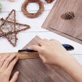 8 Pack Wood Wallpaper Sheet, (12 X 12 Inch),(30.5 X 30.5 cm) Square Hardwood Veneer Boards for Wood Craft DIY Furniture Repair & Project. 