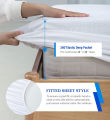 Waterproof Mattress Cover King Queen & Single Mattress Protector Anti Slip Double Bed Fitted Bed Sheet  By Home Essentials. 