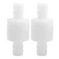 2PCS 10mm Plastic Check Valve Non-Return One Way for Gas liquid. 