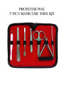 Glamorous Face 7 Pieces Professional Manicure Tool Kit, Manicure Set, Nail Clippers Kit Stainless Steel Pedicure Tools Nail Care Tools for Travel or Home.. 