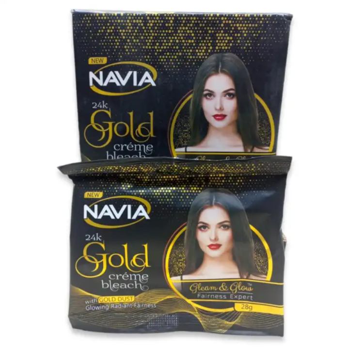 Navia 24K Gold Extra Fairness Bleach Cream - 28 Grams