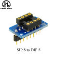 SIP8 to DIP8 Adapter board operational amplifier conversion DIP-8 OP AMP DIY IC chip transformation Gold-plated welding board. 