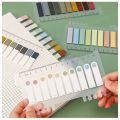（1 Pack of 200） Sticky Notes Color Classification Index Stickers Loose-leaf, Bookmarks, Ruler Multi-functional Student Stationery European Retro Labels. 
